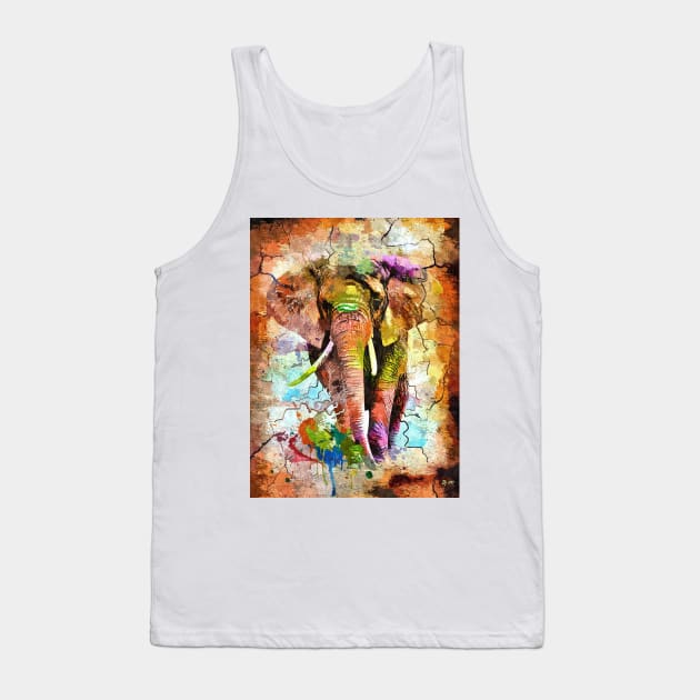 African Elephant Tank Top by danieljanda